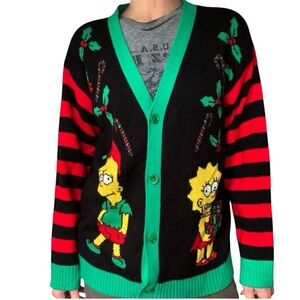 Woman’s Medium The Simpson Lisa & Bart “ugly” Christmas Sweater XL